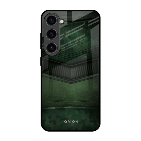 Green Leather Glossy Case for Samsung Galaxy S23 5G