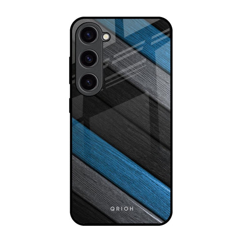 Multicolor Wooden Effect Glossy Case for Samsung Galaxy S23 5G