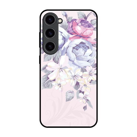 Elegant Floral Glossy Case for Samsung Galaxy S23 5G