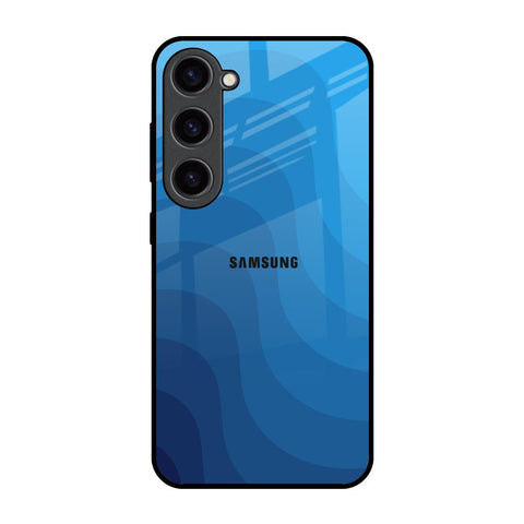 Blue Wave Abstract Glossy Case for Samsung Galaxy S23 5G