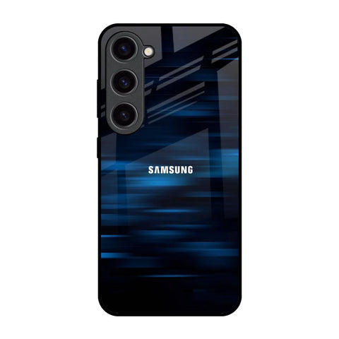 Blue Rough Abstract Glossy Case for Samsung Galaxy S23 5G