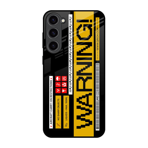 Aircraft Warning Glossy Case for Samsung Galaxy S23 Plus 5G