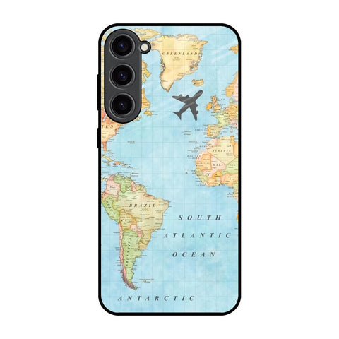 Travel Map Glossy Case for Samsung Galaxy S23 Plus 5G