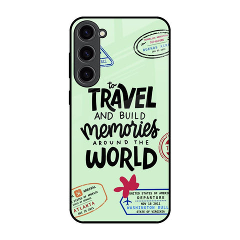 Travel Stamps Glossy Case for Samsung Galaxy S23 Plus 5G