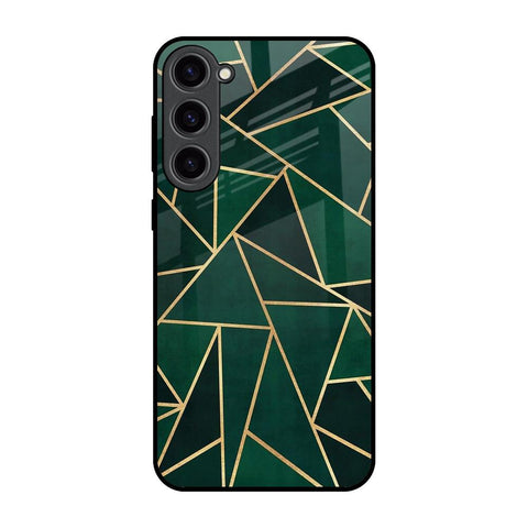 Abstract Green Glossy Case For Samsung Galaxy S23 Plus 5G