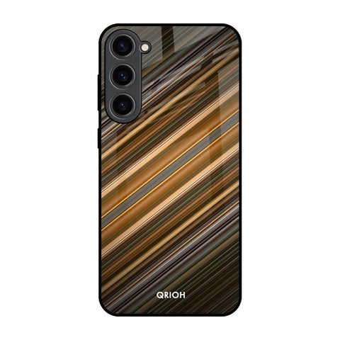 Diagonal Slash Pattern Glossy Case for Samsung Galaxy S23 Plus 5G
