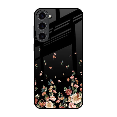Floating Floral Print Glossy Case for Samsung Galaxy S23 Plus 5G
