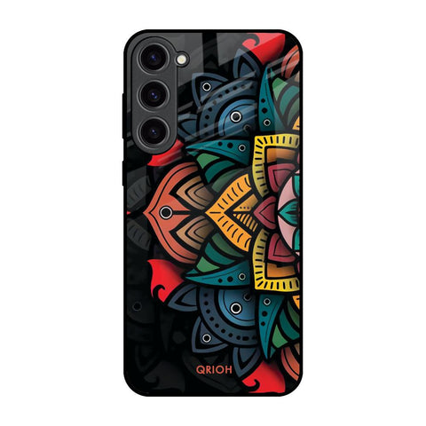 Retro Gorgeous Flower Glossy Case for Samsung Galaxy S23 Plus 5G