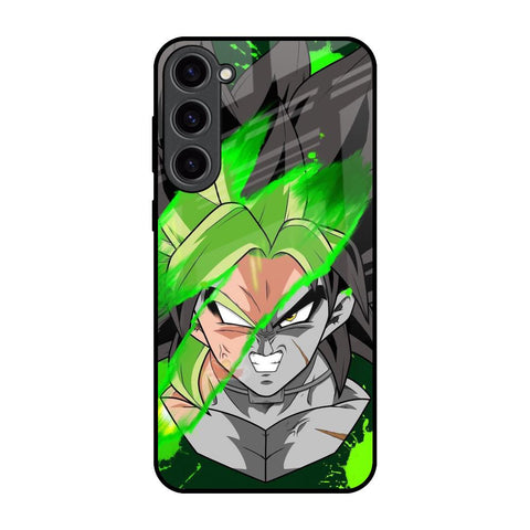 Anime Green Splash Glossy Case for Samsung Galaxy S23 Plus 5G
