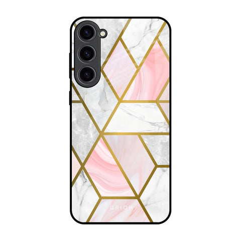 Geometrical Marble Glossy Case for Samsung Galaxy S23 Plus 5G