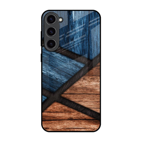 Wooden Tiles Glossy Case for Samsung Galaxy S23 Plus 5G