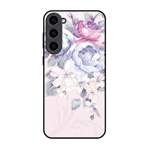 Elegant Floral Glossy Case for Samsung Galaxy S23 Plus 5G