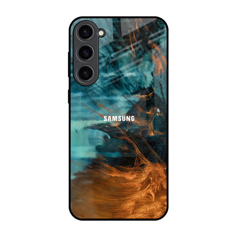 Golden Splash Glossy Case for Samsung Galaxy S23 Plus 5G