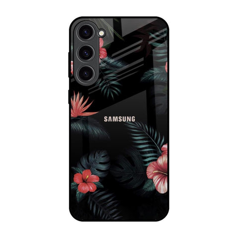 Tropical Art Flower Glossy Case for Samsung Galaxy S23 Plus 5G