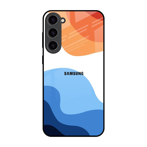 Wavy Color Pattern Glossy Case for Samsung Galaxy S23 Plus 5G