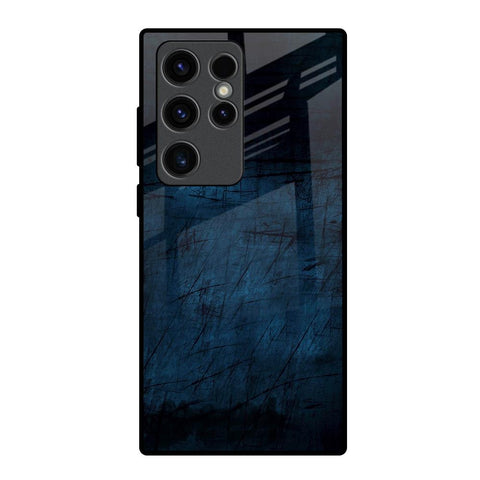 Dark Blue Grunge Glossy Case for Samsung Galaxy S23 Ultra 5G