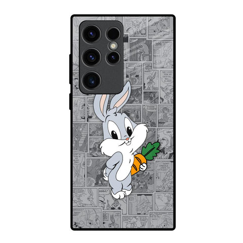 Cute Baby Bunny Glossy Case for Samsung Galaxy S23 Ultra 5G
