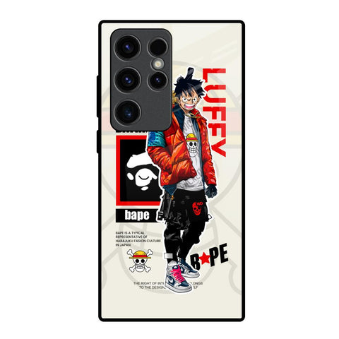Bape Luffy Glossy Case for Samsung Galaxy S23 Ultra 5G