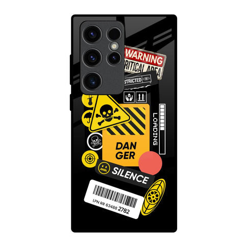 Danger Signs Glossy Case for Samsung Galaxy S23 Ultra 5G