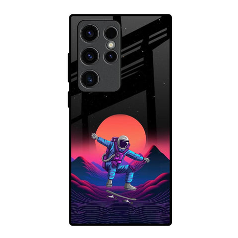 Retro Astronaut Glossy Case for Samsung Galaxy S23 Ultra 5G