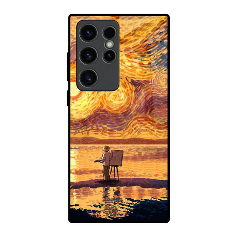 Sunset Vincent Glossy Case for Samsung Galaxy S23 Ultra 5G
