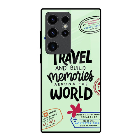 Travel Stamps Glossy Case for Samsung Galaxy S23 Ultra 5G