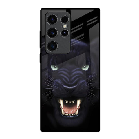 Angry Black Leopard Glossy Case for Samsung Galaxy S23 Ultra 5G