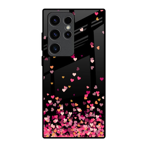 Heart Rain Fall Glossy Case For Samsung Galaxy S23 Ultra 5G