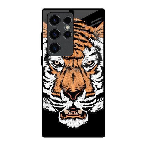 Angry Tiger Glossy Case For Samsung Galaxy S23 Ultra 5G