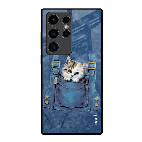 Kitty In Pocket Glossy Case For Samsung Galaxy S23 Ultra 5G