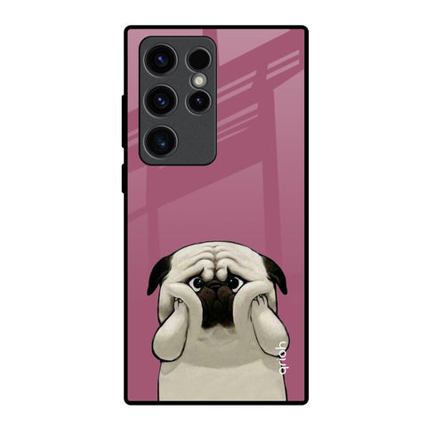 Funny Pug Face Glossy Case For Samsung Galaxy S23 Ultra 5G