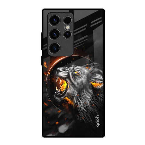 Aggressive Lion Glossy Case for Samsung Galaxy S23 Ultra 5G