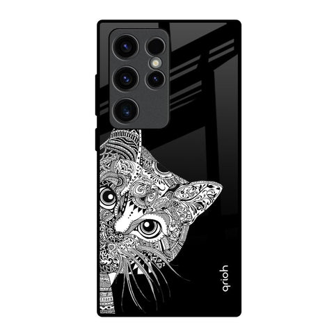 Kitten Mandala Glossy Case for Samsung Galaxy S23 Ultra 5G