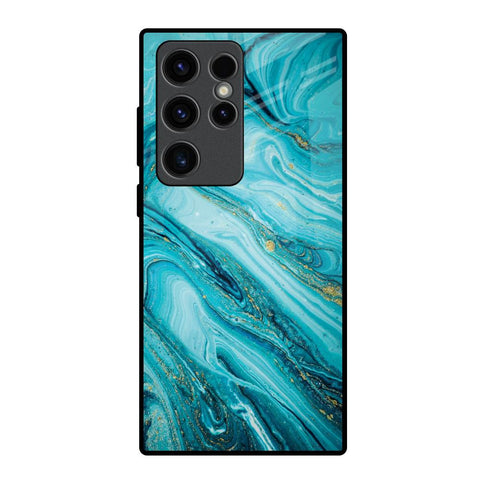 Ocean Marble Glossy Case for Samsung Galaxy S23 Ultra 5G