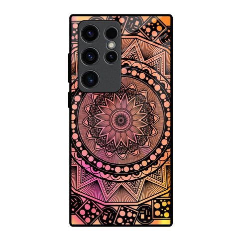 Floral Mandala Glossy Case for Samsung Galaxy S23 Ultra 5G