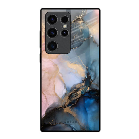Marble Ink Abstract Glossy Case for Samsung Galaxy S23 Ultra 5G
