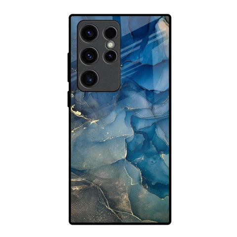 Blue Cool Marble Glossy Case for Samsung Galaxy S23 Ultra 5G