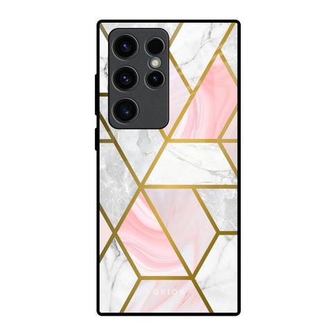 Geometrical Marble Glossy Case for Samsung Galaxy S23 Ultra 5G