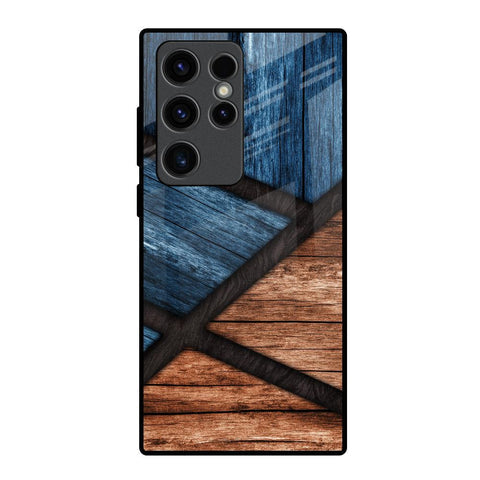 Wooden Tiles Glossy Case for Samsung Galaxy S23 Ultra 5G