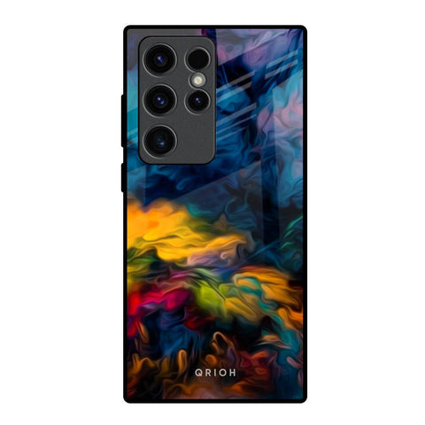 Multicolor Oil Painting Glossy Case for Samsung Galaxy S23 Ultra 5G