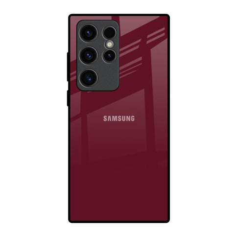 Classic Burgundy Glossy Case for Samsung Galaxy S23 Ultra 5G