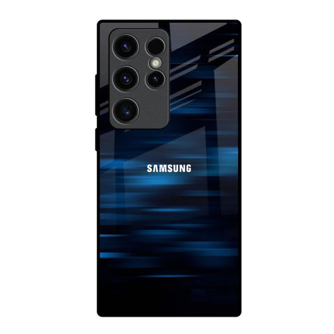 Blue Rough Abstract Glossy Case for Samsung Galaxy S23 Ultra 5G