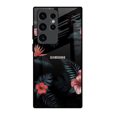 Tropical Art Flower Glossy Case for Samsung Galaxy S23 Ultra 5G