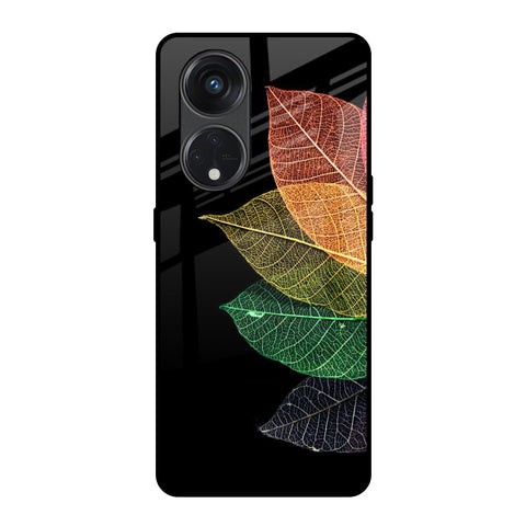 Colorful Leaves Glossy Case for Oppo Reno8T 5G