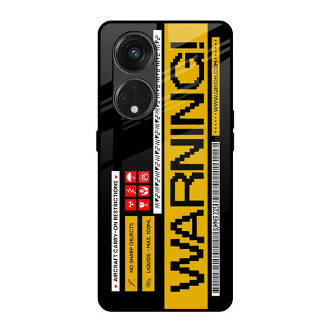Aircraft Warning Glossy Case for Oppo Reno8T 5G