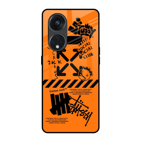 Anti Social Club Glossy Case for Oppo Reno8T 5G