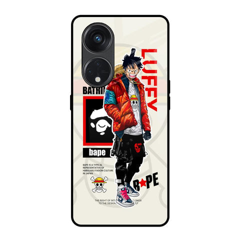 Bape Luffy Glossy Case for Oppo Reno8T 5G
