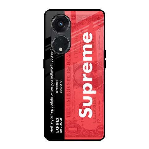 Supreme Ticket Glossy Case for Oppo Reno8T 5G