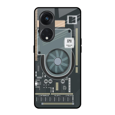 Motherboard Circuit Glossy Case for Oppo Reno8T 5G