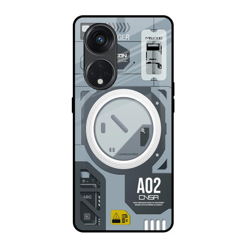 Modern Technology Glossy Case for Oppo Reno8T 5G